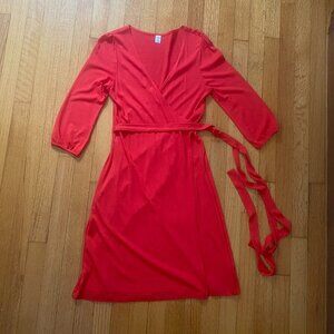 Old Navy Coral Wrap Dress